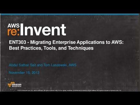 Migrating Enterprise Applications to Amazon Cloud